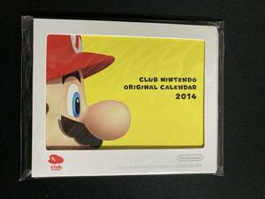 【未開封】クラブニンテンドー カレンダー 2014 任天堂 非売品 会員特典 未使用 club nintendo 