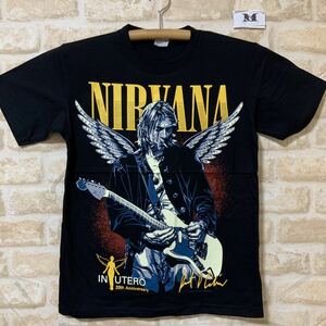 ニルバーナ ニルヴァーナ Tシャツ　Mサイズ　管2107 カートコバーン　NIRVANA ロックバンド