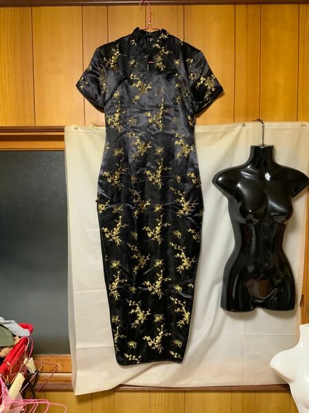 ◆黒のチャイナドレス「サイズXL」