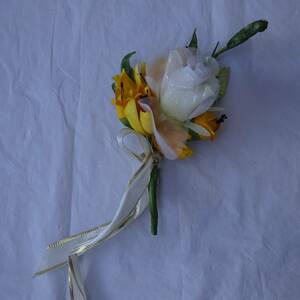  corsage yellow color series flower decoration formal party accent 