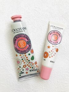 ★新品未使用★ロクシタン フローラルコットン 2点セット② スノーシア ハンドクリーム 30ml シア リップバーム 12ml ハンドケア