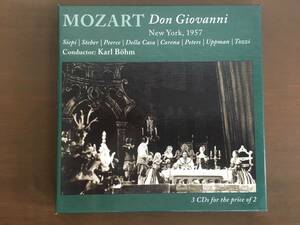 3CD/MOZART Don Giovanni　New York,1957　Karl Bohm/【J22】 /中古