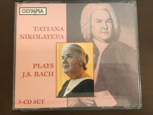 3CD/TATIANA NIKOLAYEVA PLAYS J.S.BACH/【J22】 /中古