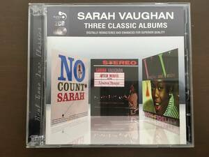 2CD/SARAH VAUGHAN　THREE CLASSIC ALBUMS/【J22】 /中古