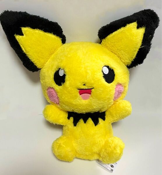 ポケットモンスター ほっこりいやされ めちゃでか ぬいぐるみ ピチュー ビッグぬいぐるみ 未使用 BANDAI