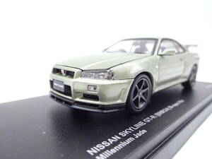 1/43　KYOSYO　ニッサン　スカイラインGT-R(BNR34)Mスペックニュル　M-spec Nur