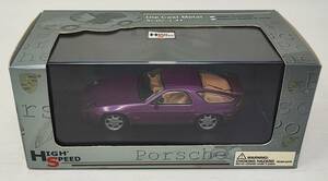 ★HIGH SPEED 1:43 PORSCHE 928 S4 COUPE 1986 Purple DIE CAST METAL ポルシェ★