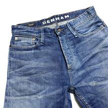 DENHAM デンハム RAZOR Candiani SLIM FIT ストレッチ セルビッジ デニム パンツ ジーンズ サイズ28_画像5