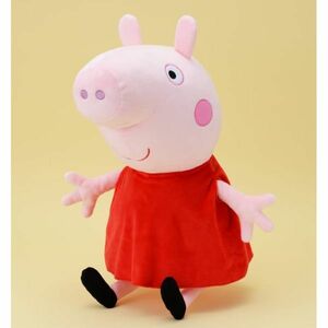 【ペッパ 女の子】ペッパピッグ ギガジャンボぬいぐるみ タグ無し 美品 セガ 超BIG 座高約40cm Peppa Pig 豚 ブタ PW