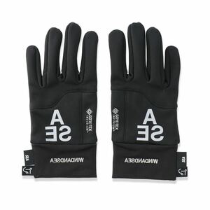 【新品タグ付】21AW 22 新品 WIND AND SEA ウィンダンシー ASHRAM GLOVE × WDS GORE TEX INFINIUM GLOVE 手袋 ゴアテックス グローブ 黒色