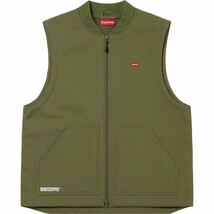 【新品未使用】 22AW 23 新品 Supreme シュプリーム WINDSTOPPER WORK VEST ウィンドストッパー ワークベスト OLIVE L オリーブ色 即決あり_画像1