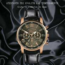 新品　腕時計　高級感　ゴージャス　黒と茶色のセット　8_画像2