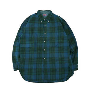 ビンテージ 好配色 60s pendleton タータン チェック ウール シャツ XL usa製 ペンドルトン wool shirt 70s vintage フランネル ワーク