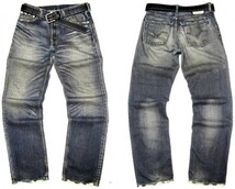 即決★限定廃番リーバイスLEVI'S502★メンズW33≒79cm★ストレートデニム/ホワイトパッケージ★ユーズド加工/鬼ヒゲ/アメカジ/ジーンズ/_画像2