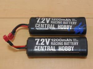 1-780 セントラルホビー 1200mAh 6N-1200 レーシングバッテリー 7.2V Ni-Cd？ 2本