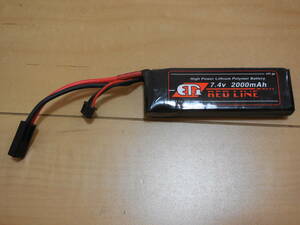 1-836 RED LINE 7.4V 2000mAh リチウムポリマーバッテリー LI-PO リポ