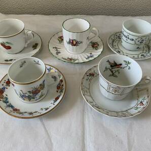 まとめて 7客セット HEINRICH BERNARDAUD LIMOGES BAVARIA VISTA ALEGRE Spode カップ＆ソーサー 洋食器 食器②の画像1