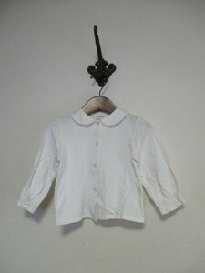 babyDior Bay Be Dior white collar attaching long sleeve cut and sewn shirt (21223②
