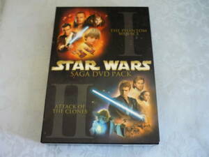 DVD　2パック　「スター・ウォーズ 　エピソード１ THE PHANTOM MENACE、エピソード２ ATTACK OF THE CLONES」