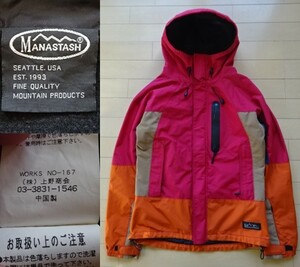 【MANASTASH】WOMEN'S マウンテンパーカー / ジャケット SIZE:MEDIUM (マナスタッシュ,上野商会,キャンプ,登山)