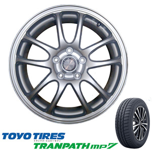 ノア VOXY ヤリスクロス 新品 215/50R17 TOYO トランパスmp7 タイヤ アルミ ホイール 4本セット 17インチ 7J+55 5/114 エスクァイア