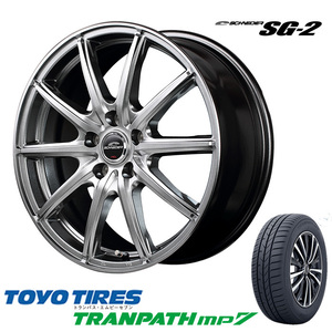 マツダ6 MAZDA6 GJ系 アテンザ 新品 225/55R17 TOYO トランパスmp7 タイヤ アルミ ホイール 4本セット 17インチ 7J+48 5/114