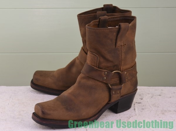 海外買付ヴィンテージ】FRYE フライ エンジニアブーツ 24.5 ブラウン