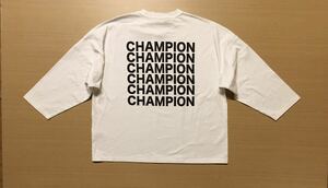 L Champion バックプリント ロゴプリント オーバーサイズ Tシャツ フットボール ビッグシルエット チャンピオン