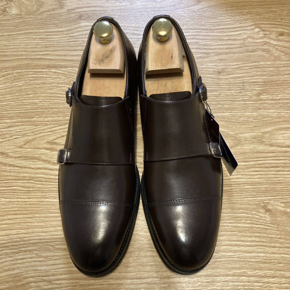 最高の品質 外羽根 紳士 本革 未使用 イタリア製 SANTONI サントーニ
