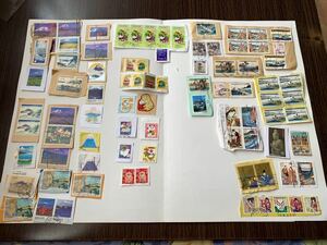 使用済み　切手　記念切手　富士山、年賀、和風