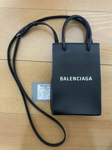 極美品　バレンシアガ　balenciaga エブリデイ　ショッピングフォン トートバッグ　フォンフォルダー　2wayショルダーバッグ 黒