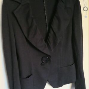 日本製 M zazie ザジ　ブレザー　ジャケット　ストレッチ　　洗濯可能　洗える　通勤 オフィス　スーツ