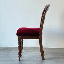 アンティーク 家具 バルーンバックチェア 1880年頃 マホガニー材 イギリス 英国家具 輸入家具 椅子 ビンテージ家具/店舗什器 531B_画像2