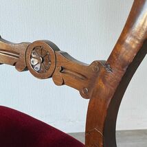 アンティーク 家具 バルーンバックチェア 1880年頃 マホガニー材 イギリス 英国家具 輸入家具 椅子 ビンテージ家具/店舗什器 531B_画像9