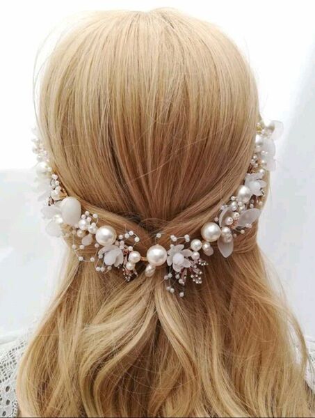 ヘアアクセサリー 髪飾り ヘッドドレス ウェディング ブライダル 成人式 結婚式