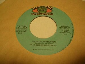 ●SOUL45●GREEN BROTHERS/ LACK OF ATTENTION