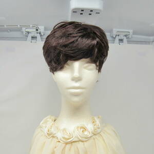 81-00030 [ outlet ] manner .. young lady Short full wig lady's red tea color 