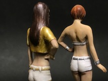 HASEGAWA 1/24 コンパニオン ガールズ フィギュア ２体セット　塗装済み完成品 カーモデル　レースクイーン　モーターショー_画像9