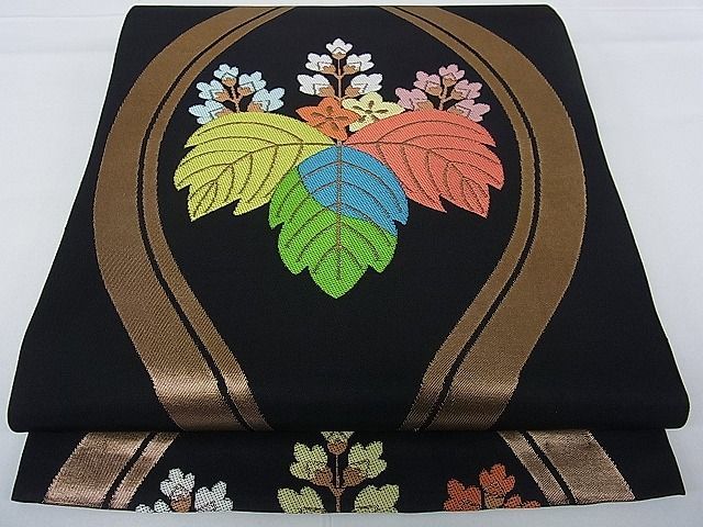 1951☆ゆったり☆名門織悦 全通帯セット☆付下げ 訪問着 花刺繍入り ...