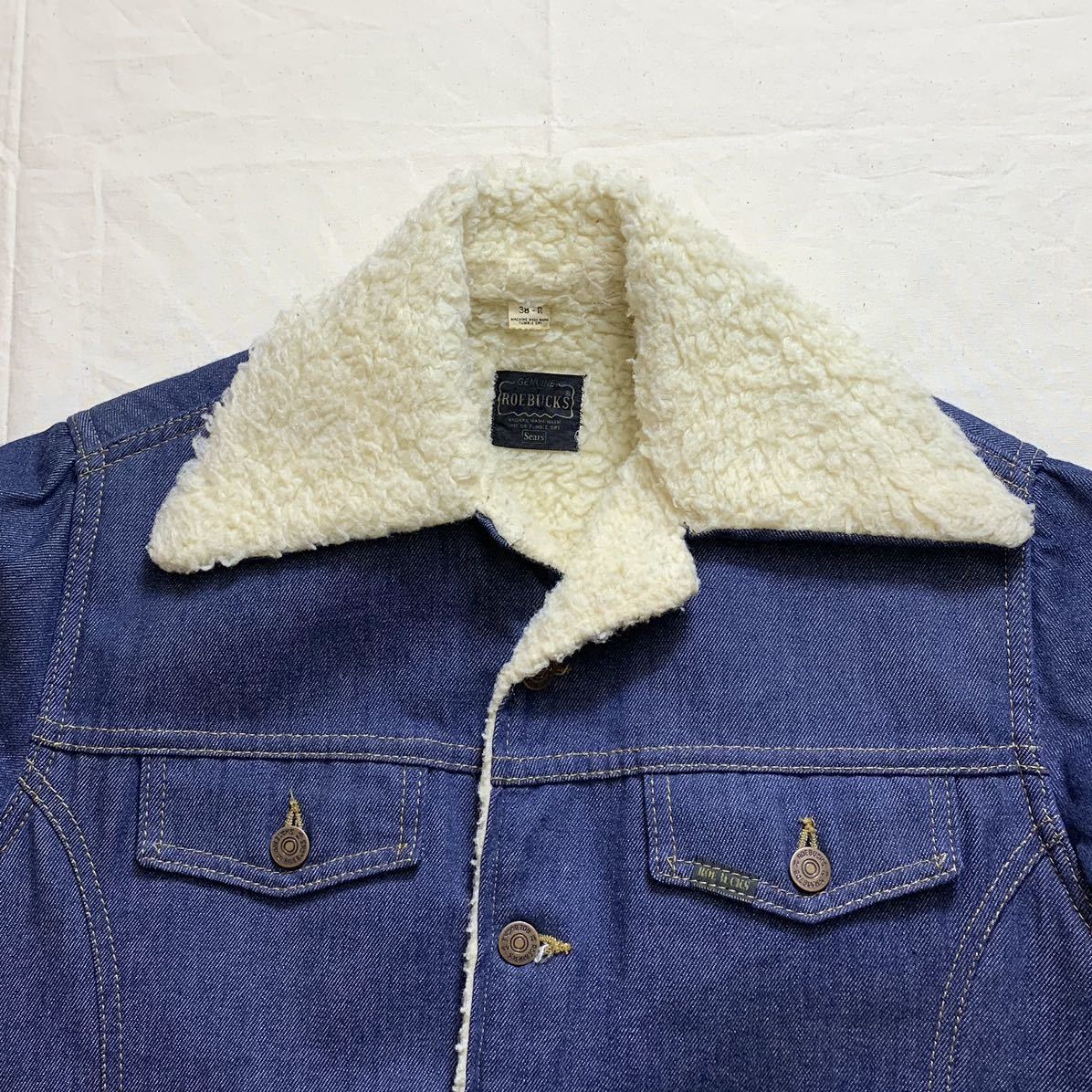 SEARS/ROEBUCKS(USA)ビンテージ裏ボアデニムランチジャ | JChere Yahoo