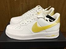 22年製 NIKE AIR FORCE 1 ナイキ エアフォース ジャンボ AF1 JUMBO SWOOSH【DV3505-101】ホワイト イエロー WHITE YELLOW 白×黄 US9.5_画像7