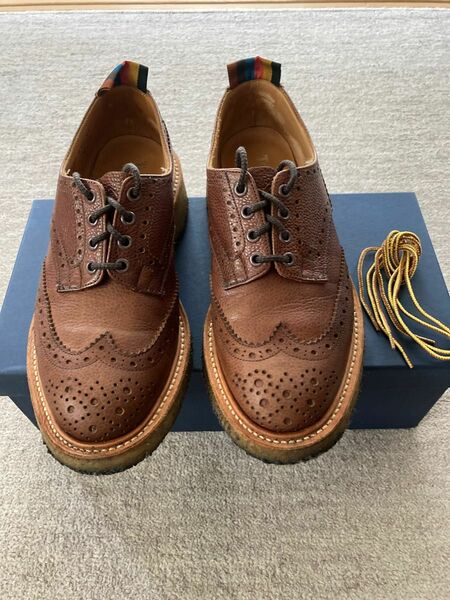 Tricker's トリッカーズ Paul Smith ポールスミス別注 M7885 クレープソール ダービーブローグ　バートン