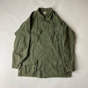 60s vintage ジャングルファティーグ ミリタリージャケット ml 米軍　リップストップ ジャングルファティーグジャケット