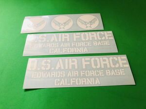 ・a58.AIR FORCE CALIFORNIA ステッカー set（白）世田谷ベース　ミリタリー　ステンシル★