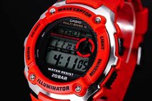 1円×3本 新品未使用 逆輸入model CASIO カシオ電波時計200m防水【誤差10万年に1秒】RED レッド 20気圧 超高性能 ハイスペック腕時計_画像5