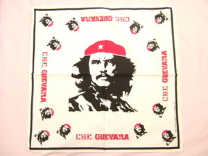 横浜最新 CHE GUEVARA☆魅惑のバンダナ ゲバラ 白 同梱4枚まで送料180円54z