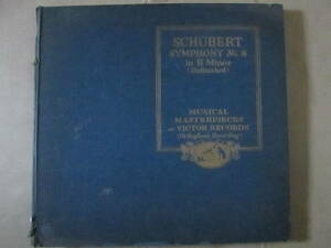 貴重◇中古SPレコード・ジャンク◆SP盤 3枚組◆【シューベルト 交響曲第8番ロ短調『未完成』】レオポルド・ストコフスキー◆アンティーク