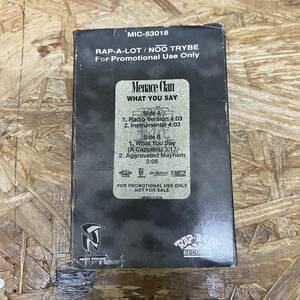 ト HIPHOP,R&B MENACE CLAN - WHAT YOU SAY INST,シングル TAPE 中古品