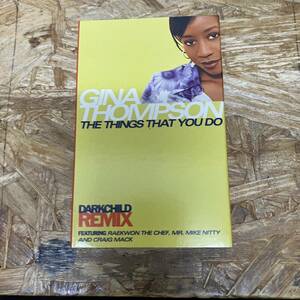 ニ HIPHOP,R&B GINA THOMPSON - THE THINGS THAT YOU DO (DARKCHILD REMIX) シングル TAPE 中古品