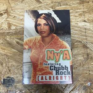 ヌ HIPHOP,R&B NY'A FEAT CHUBB ROCK - ALRIGHT INST,シングル TAPE 中古品